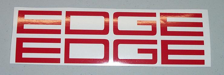thumbnail image 2 of Oracal EDGE FORD RANGER Decal Set – 5pc Gloss Red Vinyl – Truck Bed Sides 2 of 4